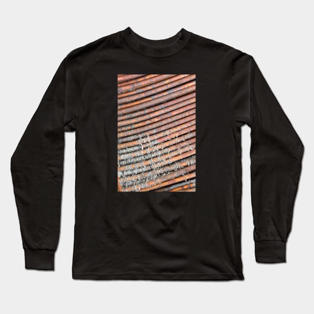 Coil of a broken cable Long Sleeve T-Shirt by textural